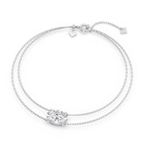 Photo of Lina 2 CT. T.W. Lab Grown Diamond Oval Solitaire Bracelet 14K White Gold [BC2425W-I195]