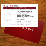 Lina 2 CT. T.W. Lab Grown Diamond Oval Solitaire Bracelet 14K White Gold