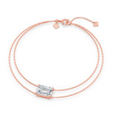 Photo of Lina 3 Carat T.W. Lab Grown Diamond Emerald Solitaire Bracelet 14K Rose Gold [BC2420R-N295]