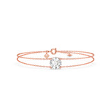 Photo of Lina 2 Carat T.W. Lab Grown Diamond Round Solitaire Bracelet 14K Rose Gold [BC2416R-L195]