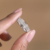 Photo of Jia 1/3 ct tw. Diamond Same Sex Ladies Band Set 10K White Gold [BT422WL]