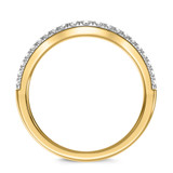 Photo of Renata 3/8 ct tw. Lab Grown Diamond Same Sex Ladies Band Set 10K Yellow Gold [BT2440YL]