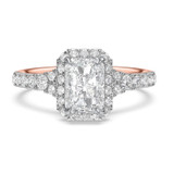 Photo of Renata 3 5/8 ct tw. Lab Grown Diamond Radiant Solitaire Trio Set 14K Rose Gold [BT2440RE-Z195]