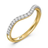Photo of Renata 7/8 ct tw. Lab Grown Diamond Wedding Band Set 14K Yellow Gold [BT2440YL]