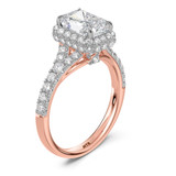 Photo of Renata 2 3/4 ct tw. Lab Grown Diamond Radiant Solitaire Engagement Ring 14K Rose Gold [BT2440RE-Z195]