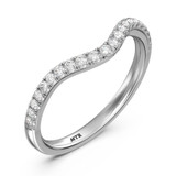 Photo of Renata 1/5 ct tw. Lab Grown Diamond Ladies Band 10K White Gold [BT2440WL]