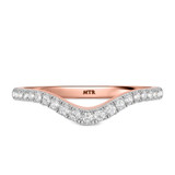 Photo of Renata 7/8 ct tw. Lab Grown Diamond Wedding Band Set 14K Rose Gold [BT2440RL]
