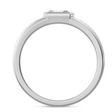Photo of Renata 2/3 ct tw. Lab Grown Diamonds Mens Band 10K White Gold [BT2440WM]