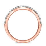 Photo of Renata 3/8 ct tw. Lab Grown Diamond Same Sex Ladies Band Set 14K Rose Gold [BT2440RL]