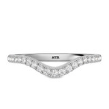 Photo of Renata 7/8 ct tw. Lab Grown Diamond Wedding Band Set 10K White Gold [BT2440WL]