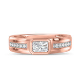 Photo of Renata 1 1/3 ct tw. Lab Grown Diamond Same Sex Mens Band Set 14K Rose Gold [BT2440RM]