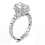 Photo of Renata 3 5/8 ct tw. Lab Grown Diamond Radiant Solitaire Trio Set 14K White Gold [BT2440WE-Z195]