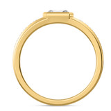 Photo of Renata 7/8 ct tw. Lab Grown Diamond Wedding Band Set 10K Yellow Gold [BT2440YM]