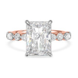 Photo of Stacy 7 1/7 ct tw. Lab Grown Diamond Radiant Solitaire Trio Set 10K Rose Gold [BT2451RE-Z495]