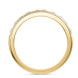 Photo of Stacy 1 1/5 ct tw. Lab Grown Diamond Same Sex Mens Band Set 14K Yellow Gold [BT2451YM]