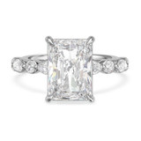 Photo of Stacy 6 1/2 ct tw. Lab Grown Diamond Radiant Solitaire Bridal Set 14K White Gold [BT2451WE-Z495]