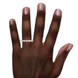 Photo of Stacy 1 1/2 ct tw. Lab Grown Diamond Same Sex Ladies Band Set 14K White Gold [BT2451WL] [HT-4]