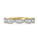 Photo of Fiora 1/2 ct tw. Lab Grown Diamond Same Sex Ladies Band Set 10K Yellow Gold [BT2450YL]