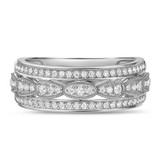 Photo of Fiora 1/2 ct tw. Lab Grown Diamonds Mens Band 14K White Gold [BT2450WM]