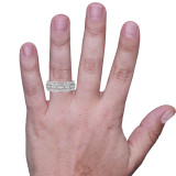 Photo of Fiora 1/2 ct tw. Lab Grown Diamonds Mens Band 14K White Gold [BT2450WM] [HT]