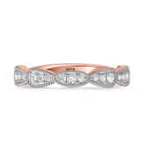 Photo of Fiora 3/4 ct tw. Lab Grown Diamond Wedding Band Set 14K Rose Gold [BT2450RL]