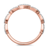 Photo of Fiora 1/2 ct tw. Lab Grown Diamond Same Sex Ladies Band Set 10K Rose Gold [BT2450RL]