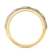 Photo of Fiora 3/4 ct tw. Lab Grown Diamond Wedding Band Set 10K Yellow Gold [BT2450YM]