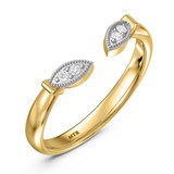 Photo of Mirella 6 ct tw. Lab Grown Diamond Marquise Solitaire Trio Set 10K Yellow Gold [BT2449YL]