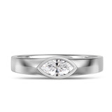 Photo of Mirella 3/4 ct tw. Lab Grown Diamonds Mens Band 10K White Gold [BT2449WM]