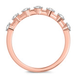 Photo of Elida 3/4 ct tw. Lab Grown Diamond Wedding Band Set 10K Rose Gold [BT2448RL]