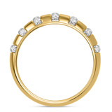 Photo of Elida 1 ct tw. Lab Grown Diamond Same Sex Mens Band Set 14K Yellow Gold [BT2448YM]