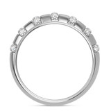 Photo of Elida 3/4 ct tw. Lab Grown Diamond Wedding Band Set 14K White Gold [BT2448WM]