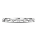 Photo of Elida 1/2 ct tw. Lab Grown Diamond Same Sex Ladies Band Set 14K White Gold [BT2448WL]