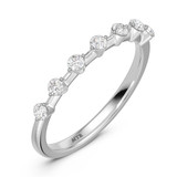 Photo of Elida 1/2 ct tw. Lab Grown Diamond Same Sex Ladies Band Set 14K White Gold [BT2448WL]