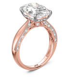 Photo of Palmona 5 ct tw. Lab Grown Diamond Oval Solitaire Trio Set 14K Rose Gold [BT2447RE-I495]