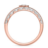 Photo of Palmona 5 ct tw. Lab Grown Diamond Oval Solitaire Trio Set 10K Rose Gold [BT2447RM]
