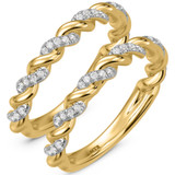 Photo of Palmina 1/3 ct tw. Lab Grown Diamond Same Sex Ladies Band Set 10K Yellow Gold [WL2446Y]