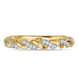 Photo of Palmina 5/8 ct tw. Lab Grown Diamond Wedding Band Set 14K Yellow Gold [BT2446YL]