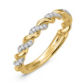 Photo of Palmina 5/8 ct tw. Lab Grown Diamond Wedding Band Set 14K Yellow Gold [BT2446YL]