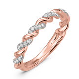 Photo of Palmina 1/3 ct tw. Lab Grown Diamond Same Sex Ladies Band Set 14K Rose Gold [BT2446RL]