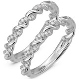 Photo of Palmina 1/3 ct tw. Lab Grown Diamond Same Sex Ladies Band Set 10K White Gold [WL2446W]