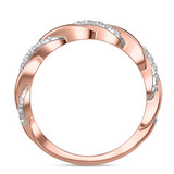 Photo of Palmina 5/8 ct tw. Lab Grown Diamond Wedding Band Set 14K Rose Gold [BT2446RM]