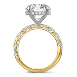 Photo of Nella 5 7/8 ct tw. Lab Grown Diamond Round Solitaire Bridal Set 14K Yellow Gold [BT2445YE-L495]