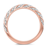 Photo of Nella 1 3/8 ct tw. Lab Grown Diamond Wedding Band Set 10K Rose Gold [BT2445RL]