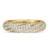 Photo of Nella 6 7/8 ct tw. Lab Grown Diamond Round Solitaire Trio Set 10K Yellow Gold [BT2445YM]