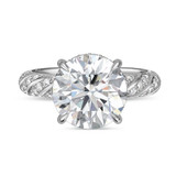 Photo of Nella 5 7/8 ct tw. Lab Grown Diamond Round Solitaire Bridal Set 10K White Gold [BT2445WE-L495]