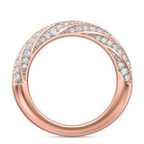 Photo of Nella 2 ct tw. Lab Grown Diamond Same Sex Mens Band Set 10K Rose Gold [BT2445RM]