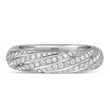 Photo of Nella 1 3/8 ct tw. Lab Grown Diamond Wedding Band Set 10K White Gold [BT2445WM]