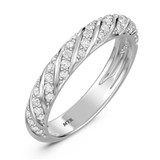 Photo of Nella 3/4 ct tw. Lab Grown Diamond Same Sex Ladies Band Set 10K White Gold [BT2445WL]