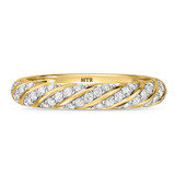 Photo of Nella 1 3/8 ct tw. Lab Grown Diamond Wedding Band Set 10K Yellow Gold [BT2445YL]